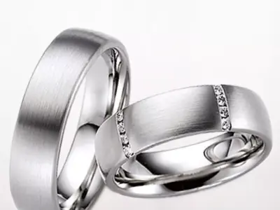 Wedding rings 041 3D print model