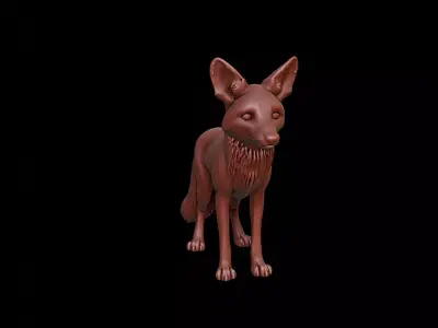 Fox Animal Sculpture 3D print model purchase
