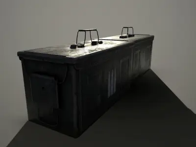Ammo Box Free low-poly 3D model