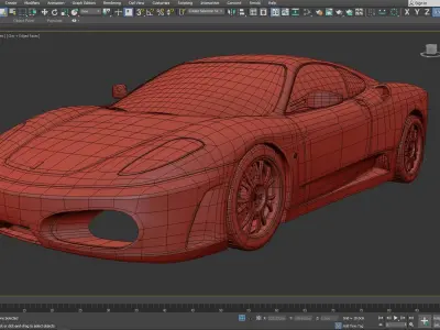 Sport Car Mental ray 3D model