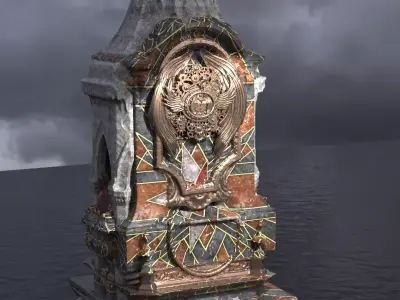 Steampunk Medieval Tower 8  3D model