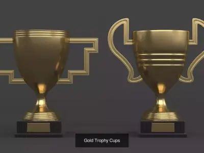 Trophy Cup Collection 3D Model Pack