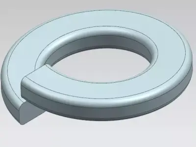Split lock washer for M8 screw 3D print model