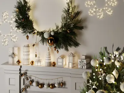 Christmas decoration 3D model purchase