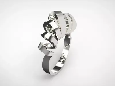 Fashion Ring 3D print model