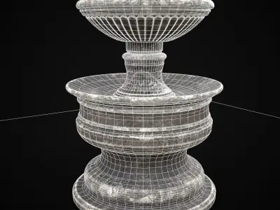 Large Garden Decoration Low-poly 3D model