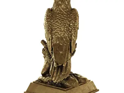 eagle statue 9 3D model