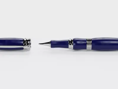 Luxury Ballpoint Pen V4 Low-poly 3D model