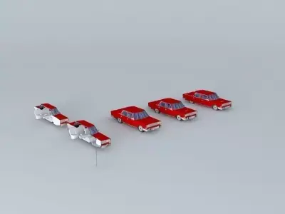70s car 5 Free 3D model