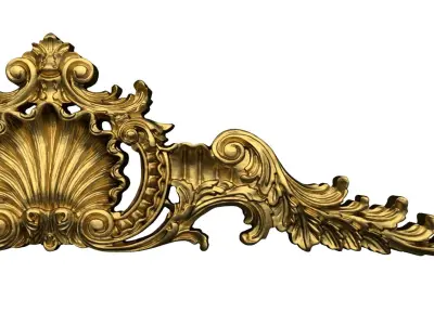 Classic decor ornament v-3D model 61 3D model