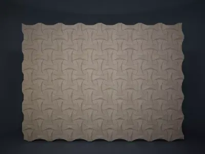 02 KAZA PATTERN WALL 3D model