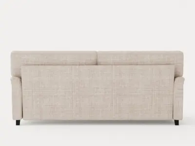 Howard Classic 3 5 Sits Soffa Beige Low-poly 3D model