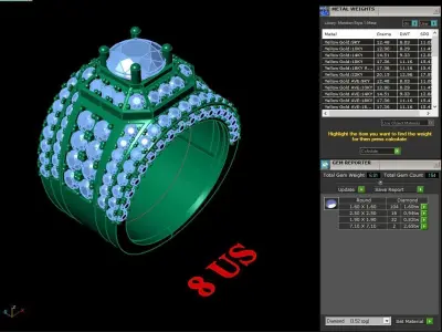 Luxury Men Rings Designs 4MR059 3D print model