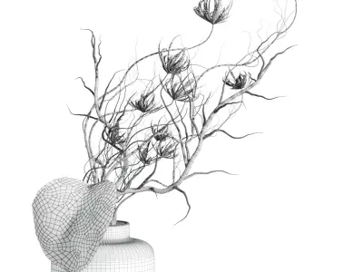 bouquet 3D model 6