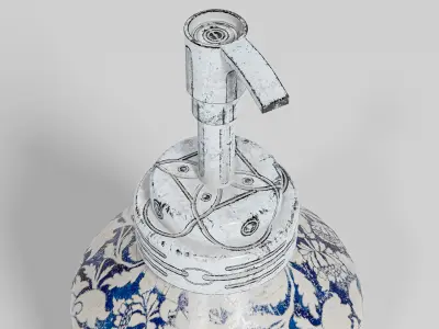 Old Soap Dispenser - Vintage 3D Model 3D model