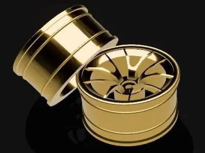 RC Car Drift Rims 1 10 Arc 3D print model