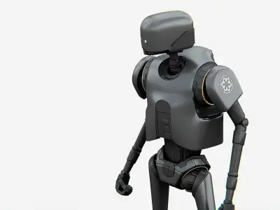 IMPERIAL DROID  Rigged for Unreal Engine - Unity - MIXAMO  3D model