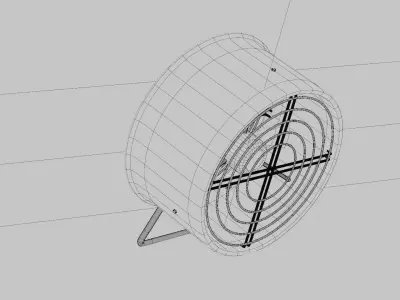 Simple Decoration Fan Free 3D model