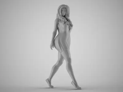 Summer City Woman 3D print model