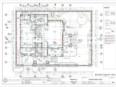 classic villa model revit templete family 3D model