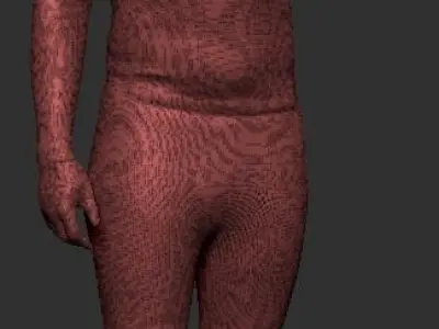 Handsome young man in sportswear 329 Low-poly 3D model