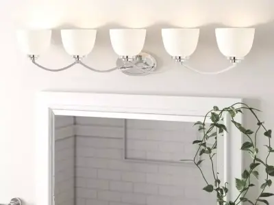 Cardiff 5 - Light Dimmable Vanity Light Free 3D model