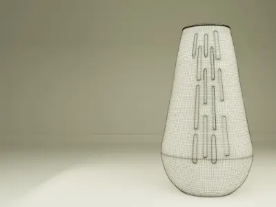 Decorative Freckled Vase Low-poly 3D model
