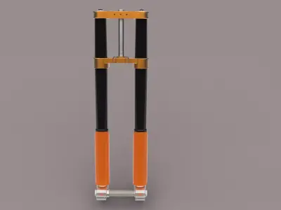 Moto fork 3D model
