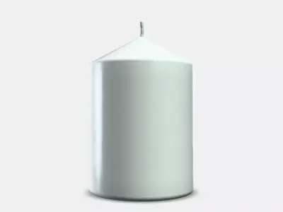 LATTNAD Unscented block candle Low-poly 3D model