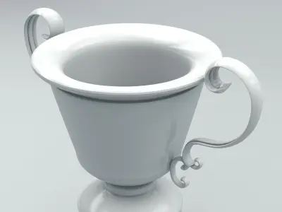 Sport Trophy Low-poly 3D model