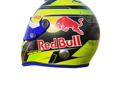 F1 Isack Hadjar Helmet 2025 3D model