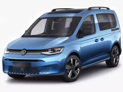Volkswagen Caddy Life 2021 3D model