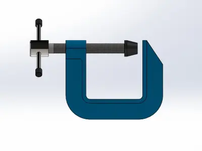 C-Clamp 3D Model 3D print model 3D print model