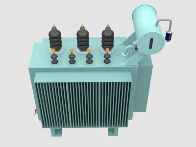 Electrical Power Transformer - Electrical Engineering 3D model