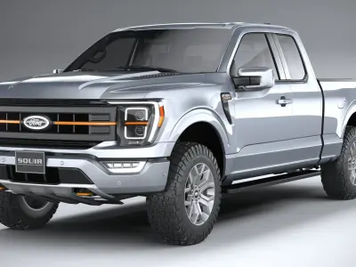 F150 Tremor Super Cab 2022 3D model