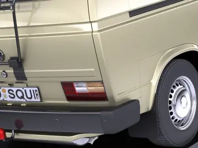 Volkswagen T3 Passenger 1979 - 1988 VRAY 3D model
