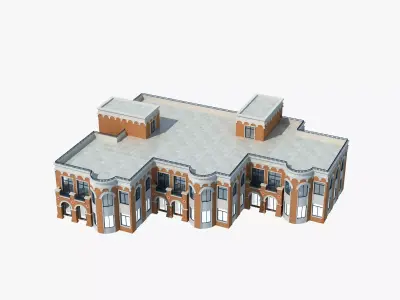 Kindergarten building 3D model