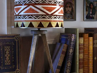 decoration set 098 africa art style 3D model
