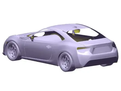 86 ZN6 Full Exterior Mesh Model - 3D Laser-Scanned 3D model