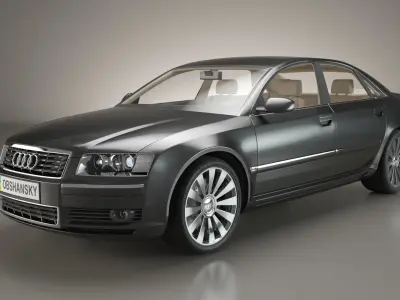  Audi A8 2002 Quattro 3D model