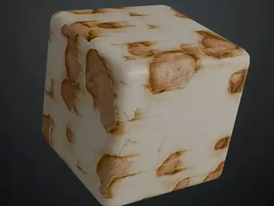 Chipped Paint Worn Metal Panel PBR Seamless Texture