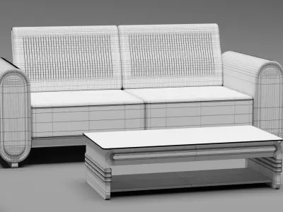 Sofa Set 04 3D model
