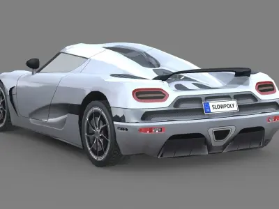 Koenigsegg Agera 2011 Low-poly 3D model