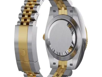 Rolex Datejust 41 bright black dial 3D model