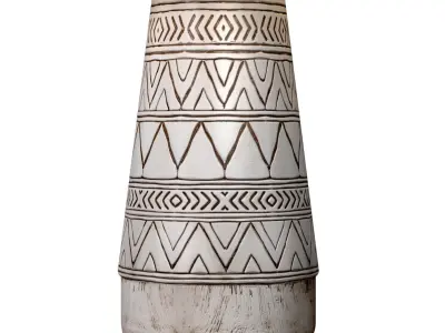 Rustic Southwest Country Nightstand bedside Provence Table Lamp 3D model