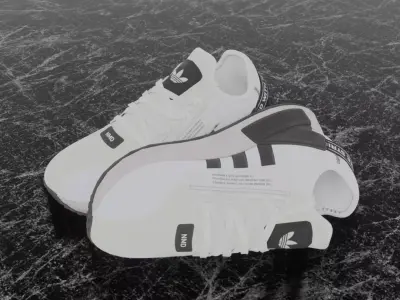 ADIDAS NMD R1 V2 3D SHOES RUNNING SNEAKERS Low-poly 3D model
