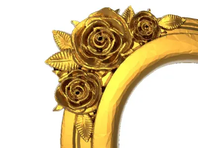 carved frame 3D model