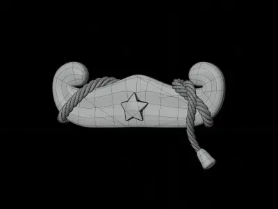 One Star Winning 3D Illustration 3D model