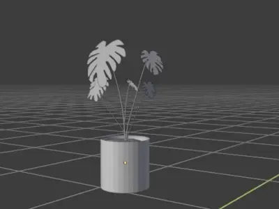 Luxury Monstera Indoor Plant 3D model
