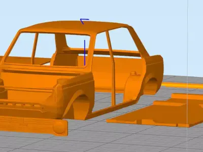 Fiat 128 berlina 3D print model